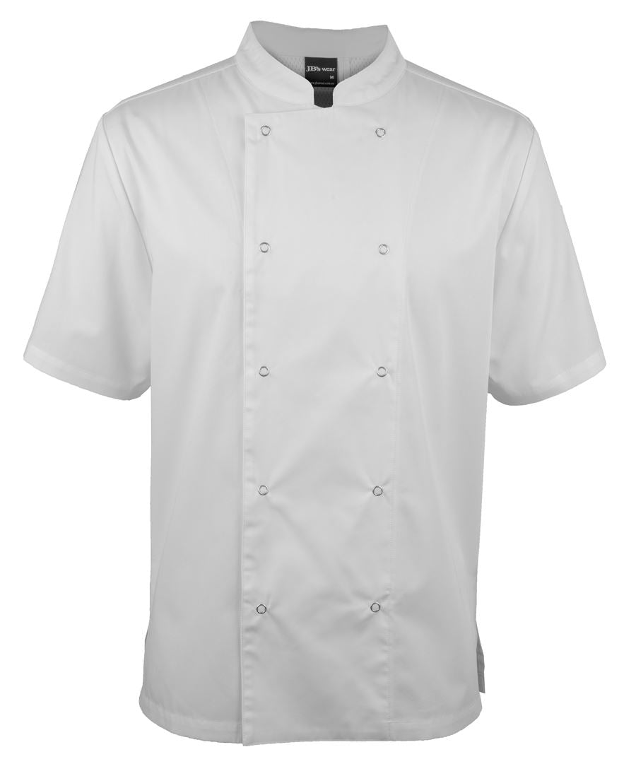 JB's S/S Snap Button Chefs Jacket - Black