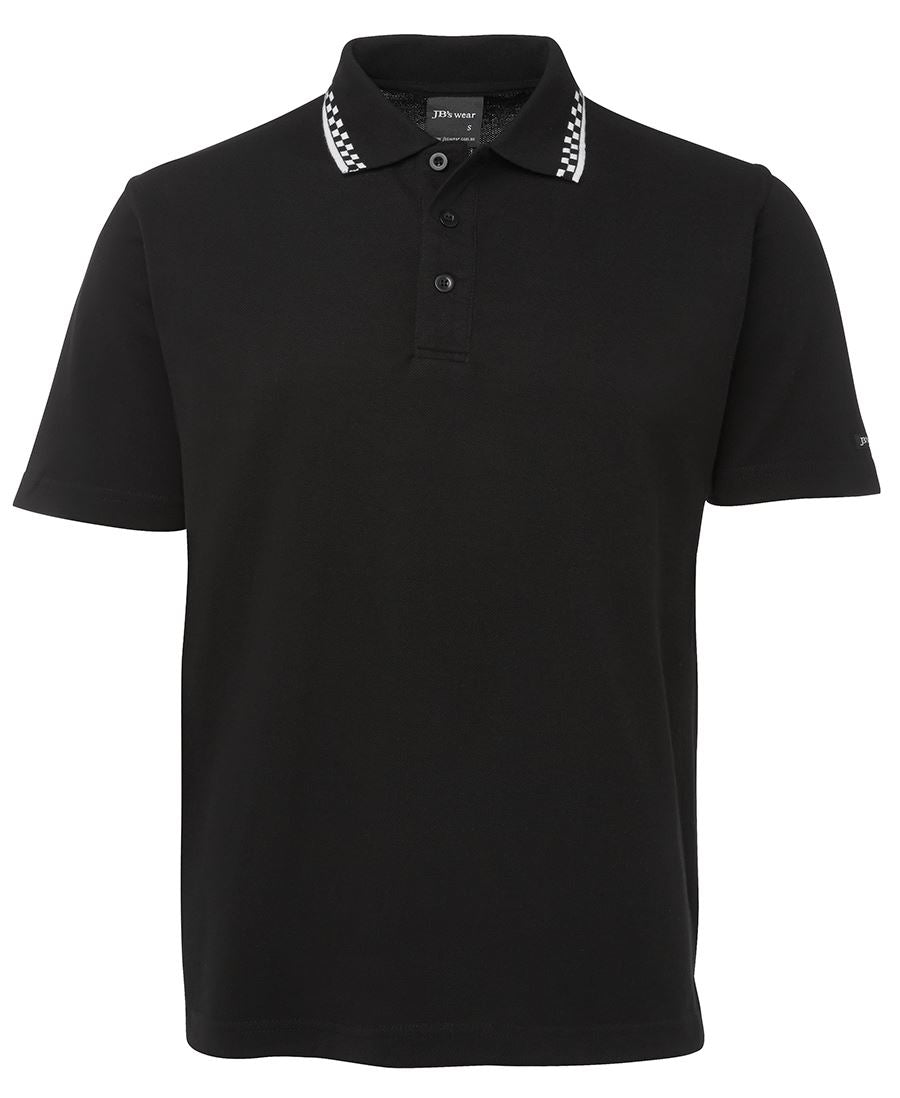 JB's Chef Polo - Black/White