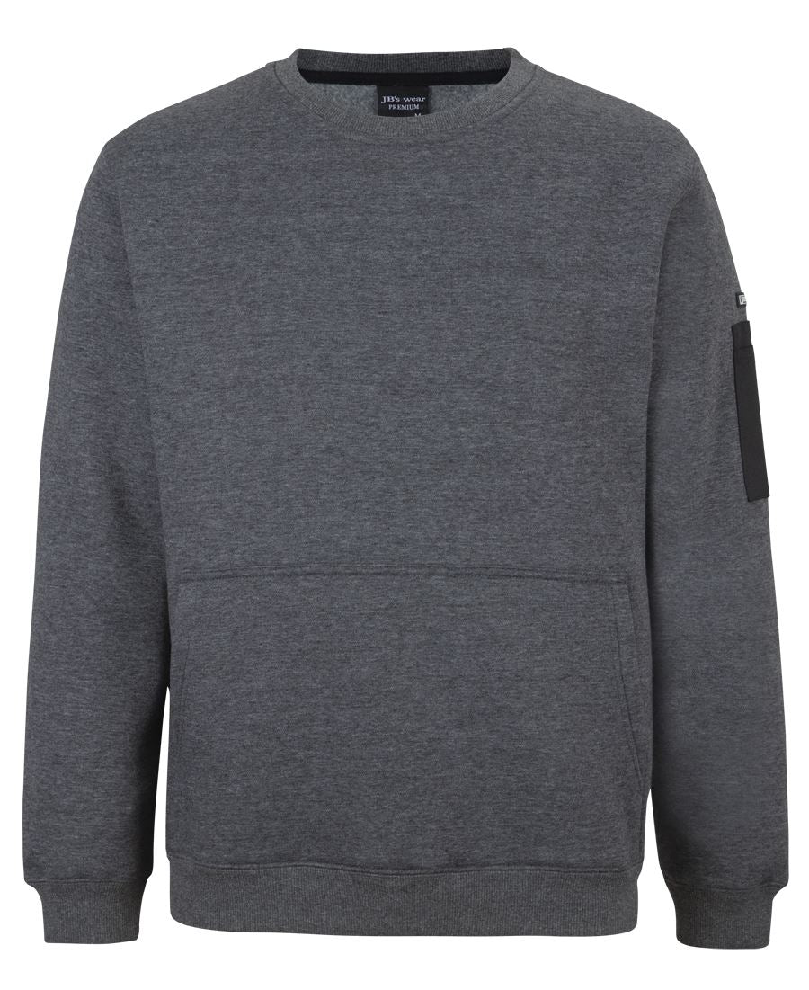 JB's 350 Premium Trade Crew Neck Fleece - Black/Black