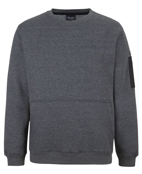 JB's 350 Premium Trade Crew Neck Fleece - Black/Black