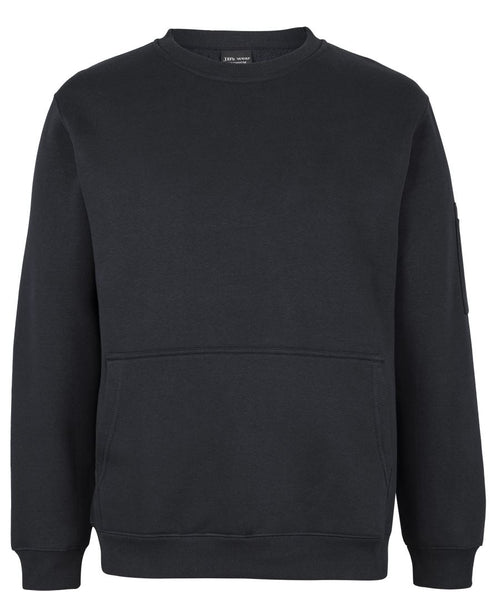 JB's 350 Premium Trade Crew Neck Fleece - Black/Black