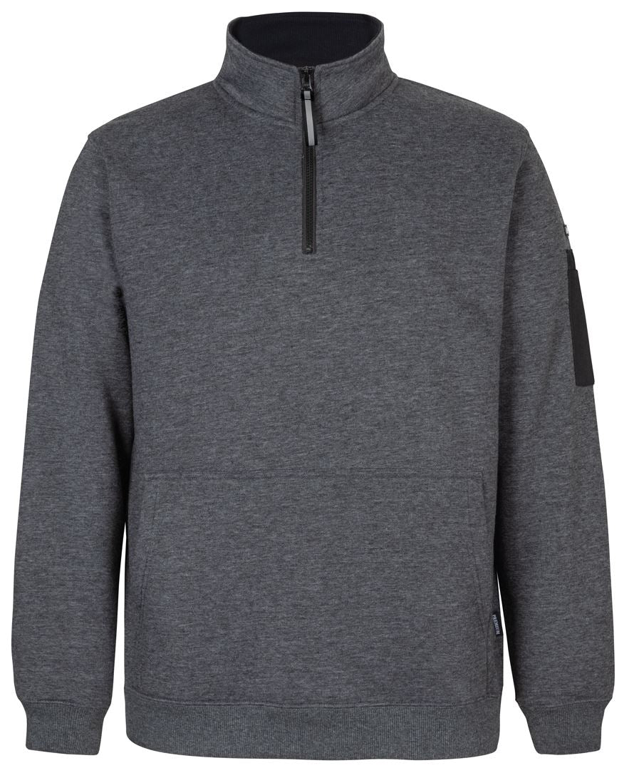 JB's 350 Premium Trade 1/2 Zip Fleece - 13% Marle/Black