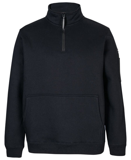 JB's 350 Premium Trade 1/2 Zip Fleece - 13% Marle/Black