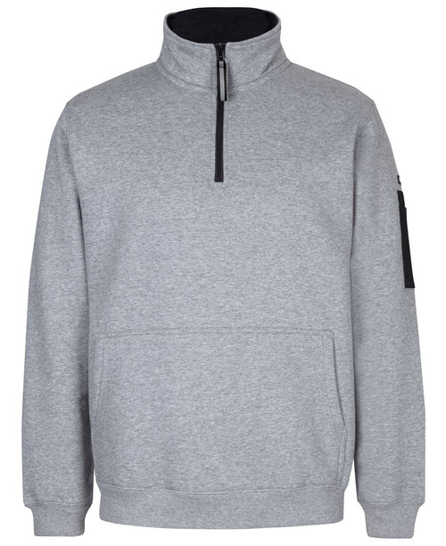 JB's 350 Premium Trade 1/2 Zip Fleece - 13% Marle/Black