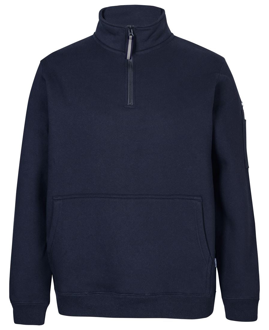 JB's 350 Premium Trade 1/2 Zip Fleece - 13% Marle/Black