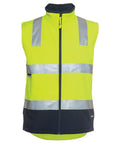 JB's HV 4602.1 (D+N) Softshell Vest - Lime/Navy