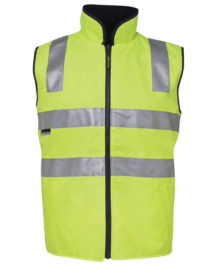 JB's HV 4602.1 (D+N) Rev Vest - Lime/Black