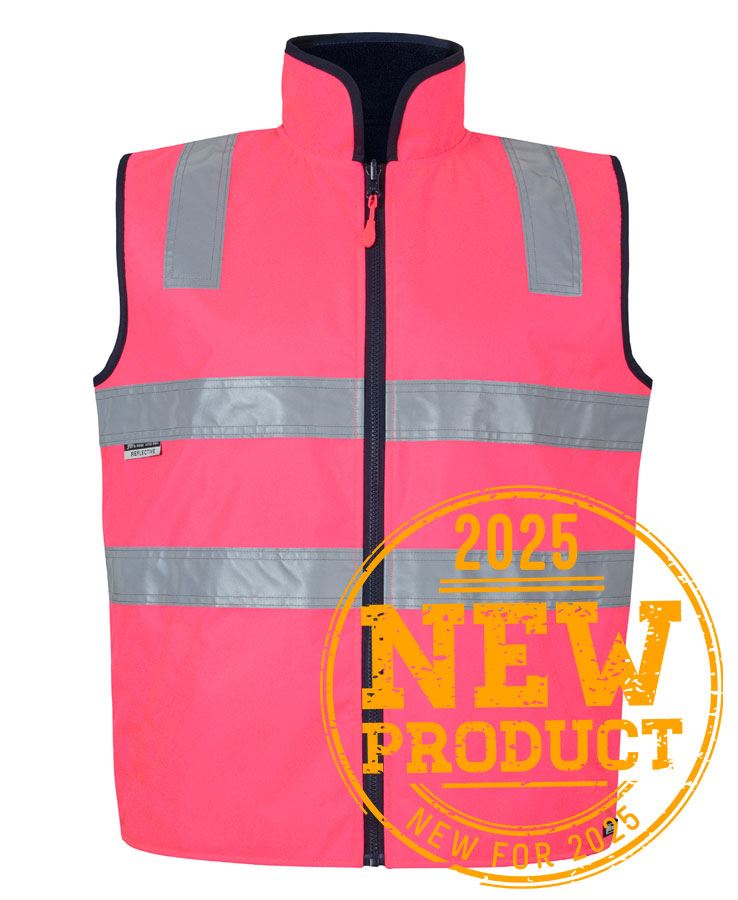 JB's HV 4602.1 (D+N) Rev Vest - Lime/Black