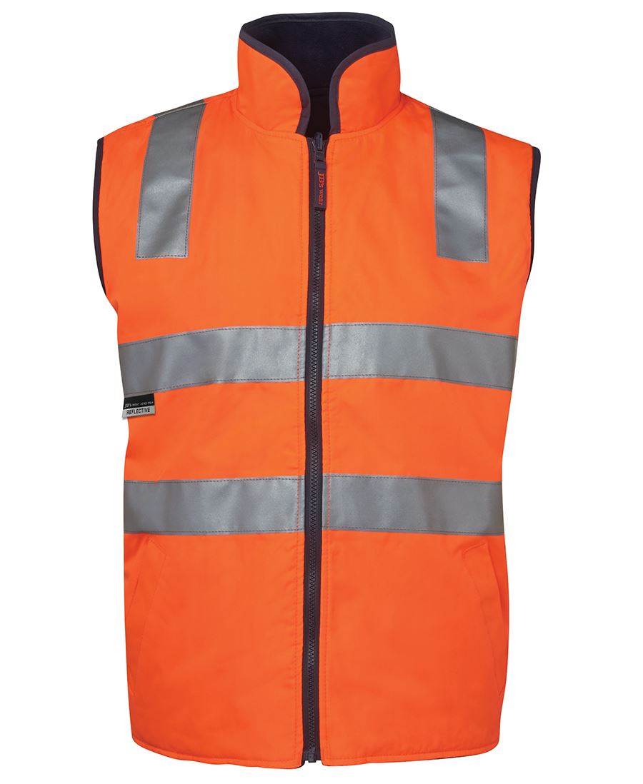 JB's HV 4602.1 (D+N) Rev Vest - Lime/Black