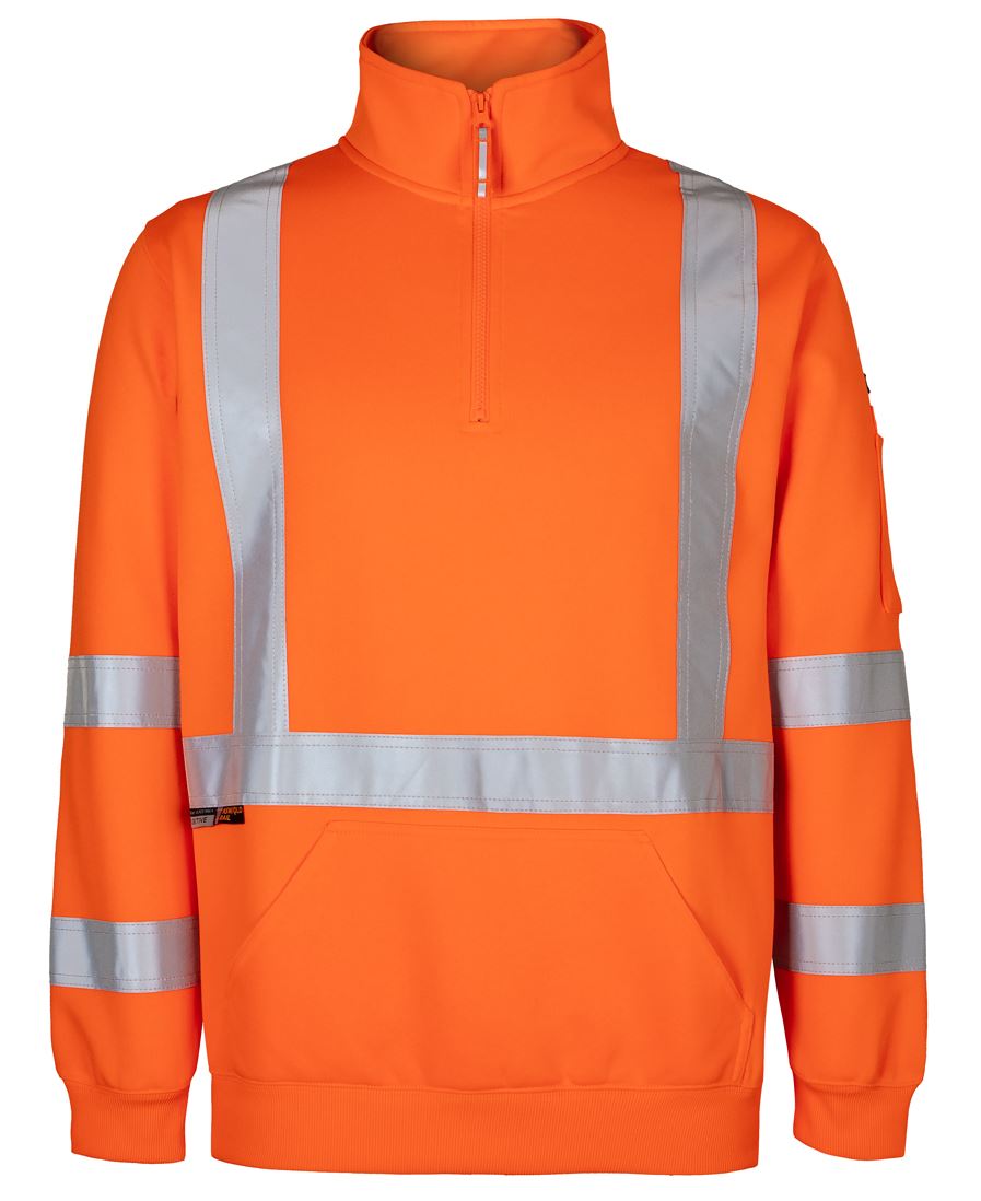 JB's Nsw/Qld Rail (D+N) X-Back 1/2 Zip Fleece - Orange
