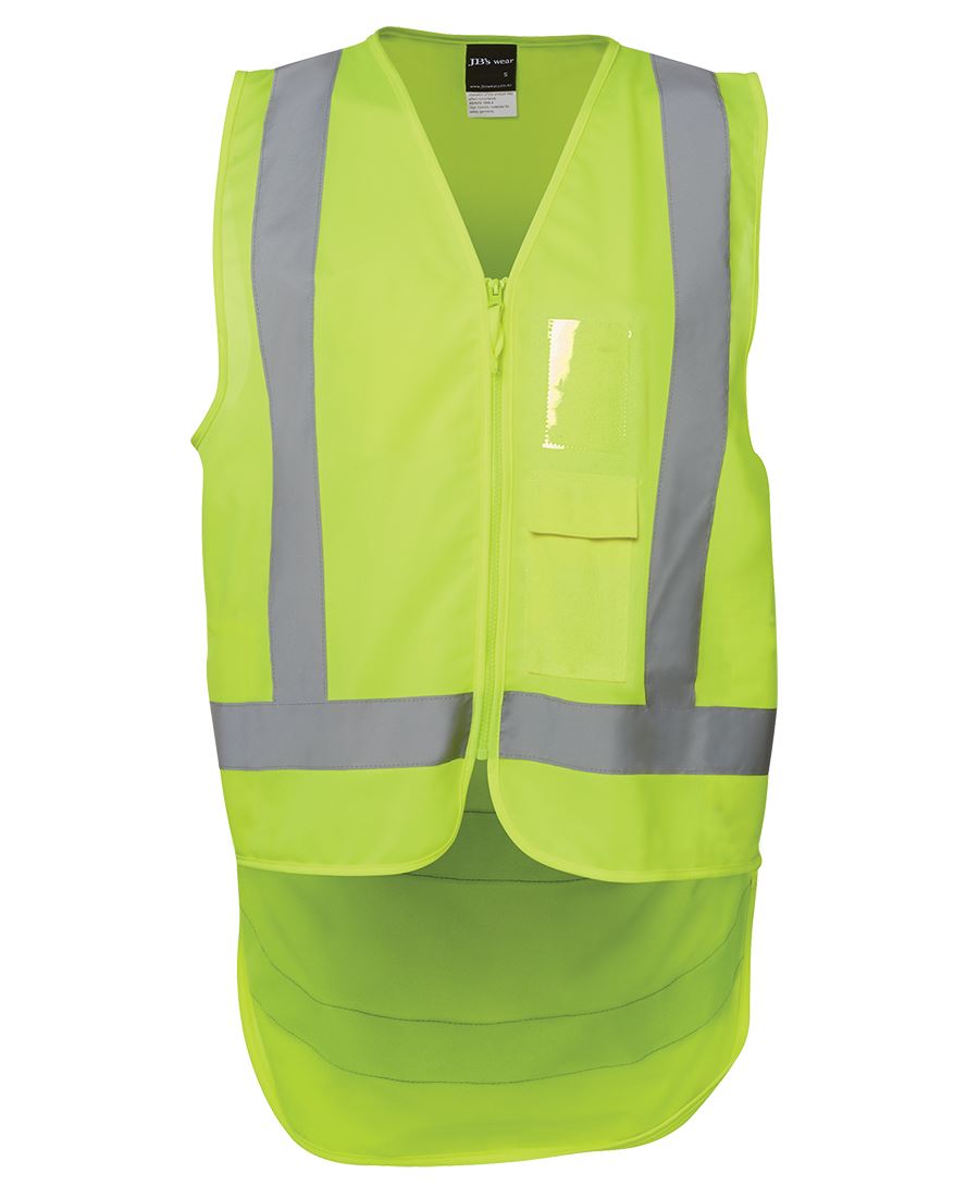JB's HV Zip Drop Tail H Pattern (D+N) Vest - Lime
