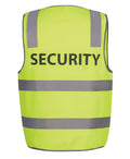 JB's HV (D+N) Safety Vest Print Security - Lime