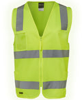 JB's HV (D+N) Zip Safety Vest - Lime