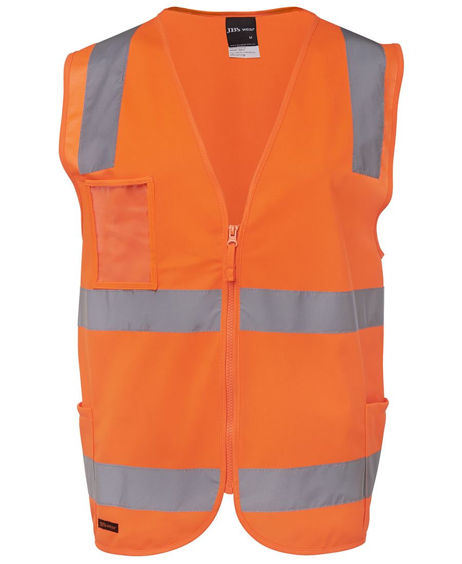 JB's HV (D+N) Zip Safety Vest - Lime