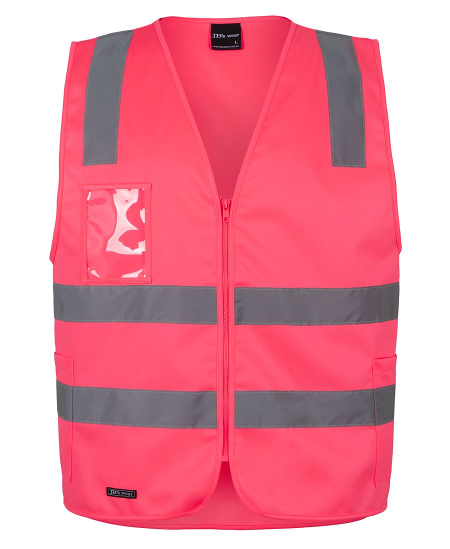 JB's HV (D+N) Zip Safety Vest - Lime
