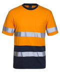 JB's HV (D+N) Cotton T-Shirt - Orange/Navy