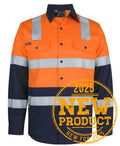 JB's HV (D+N) L/S 150G Level 3 W/Shirt - Orange/Navy