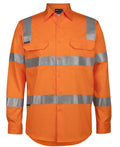 JB's HV (D+N) L/S 150G Vic Rail W/Shirt - Orange