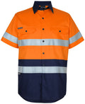 JB's HV (D+N) S/S 150G W/Shirt - Orange/Navy