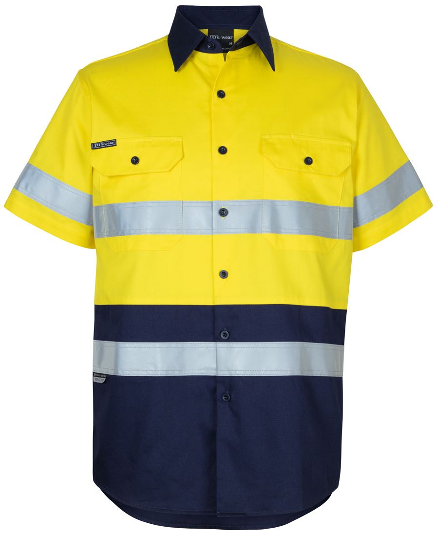 JB's HV (D+N) S/S 150G W/Shirt - Orange/Navy