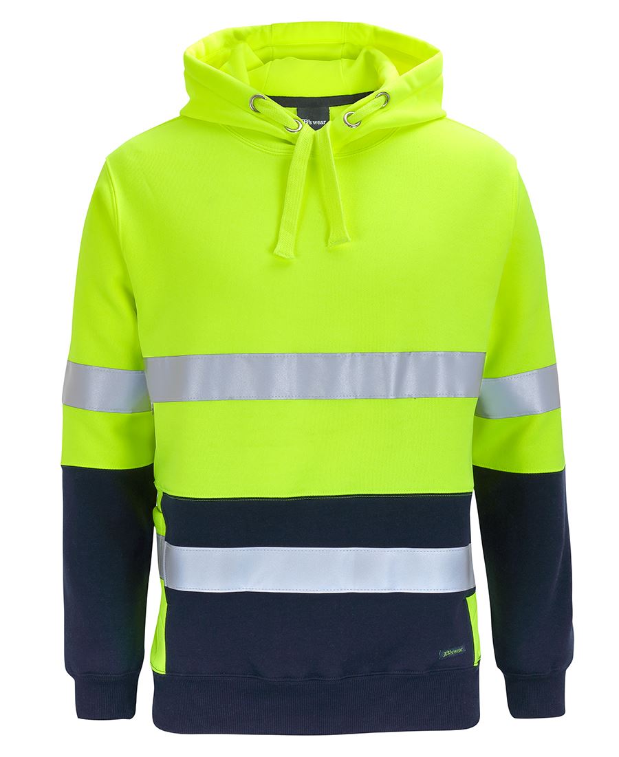 JB's HV D+N 330G Pull Over Hoodie - Lime/Navy
