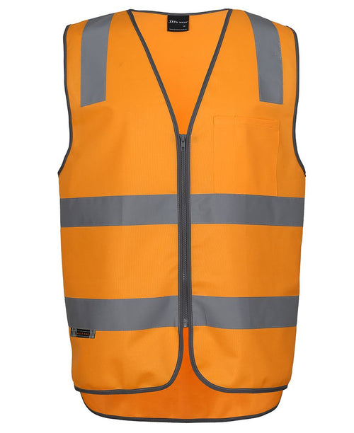 JB's Aust. Rail (D+N) Zip Safety Vest - Orange