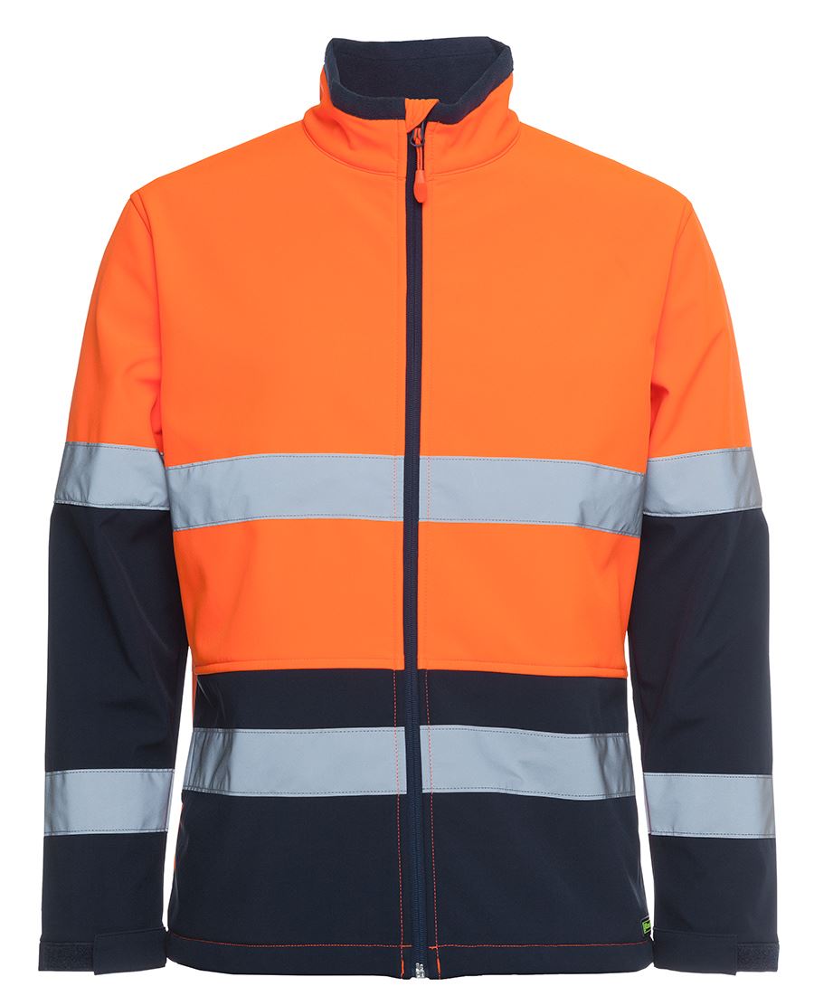JB's HV (D+N) Three Layer Softshell Jacket - Lime/Navy
