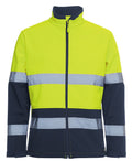 JB's HV (D+N) Three Layer Softshell Jacket - Lime/Navy