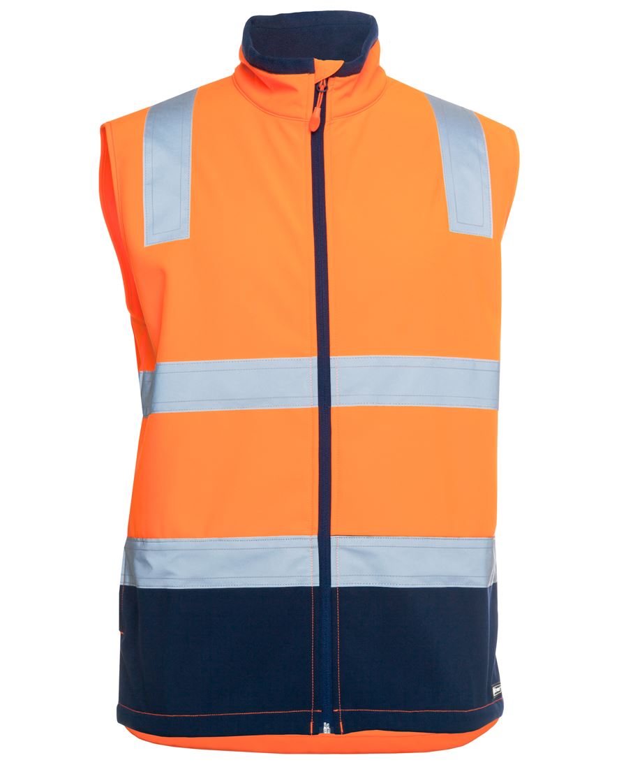 JB's HV (D+N) Three Layer Softshell Vest - Lime/Navy