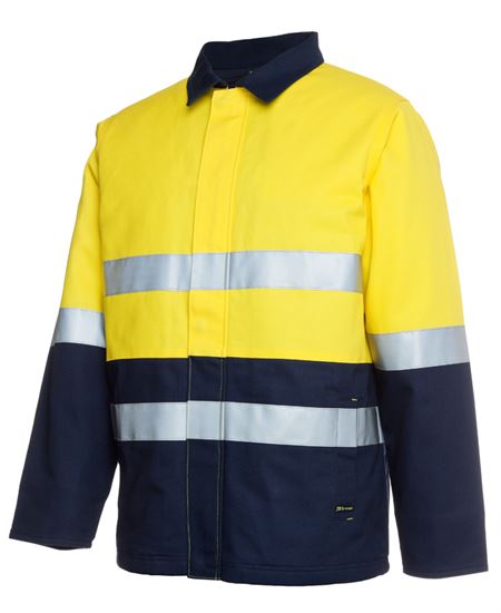 JB's HV (D+N) Cotton Jacket - Yellow/Navy