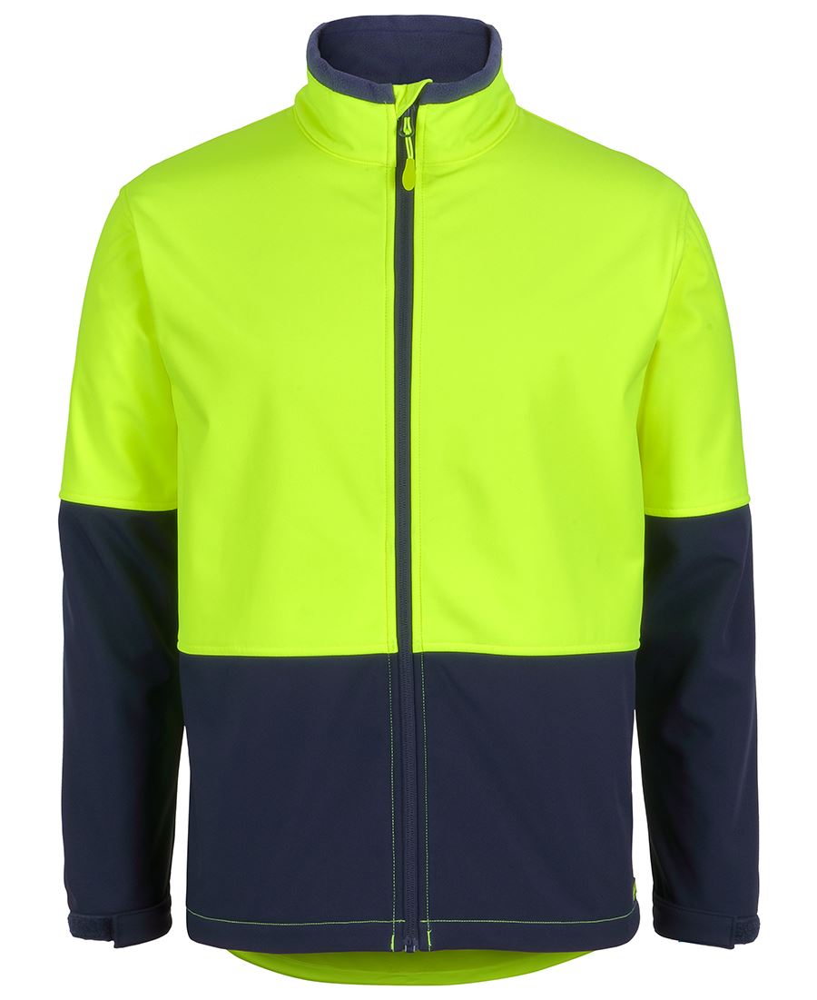 JB's HV Three Layer Softshell Jacket - Lime/Navy