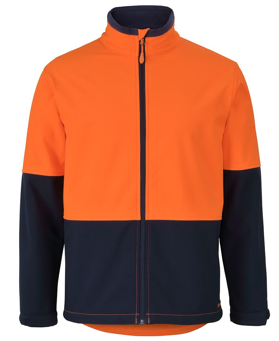 JB's HV Three Layer Softshell Jacket - Lime/Navy
