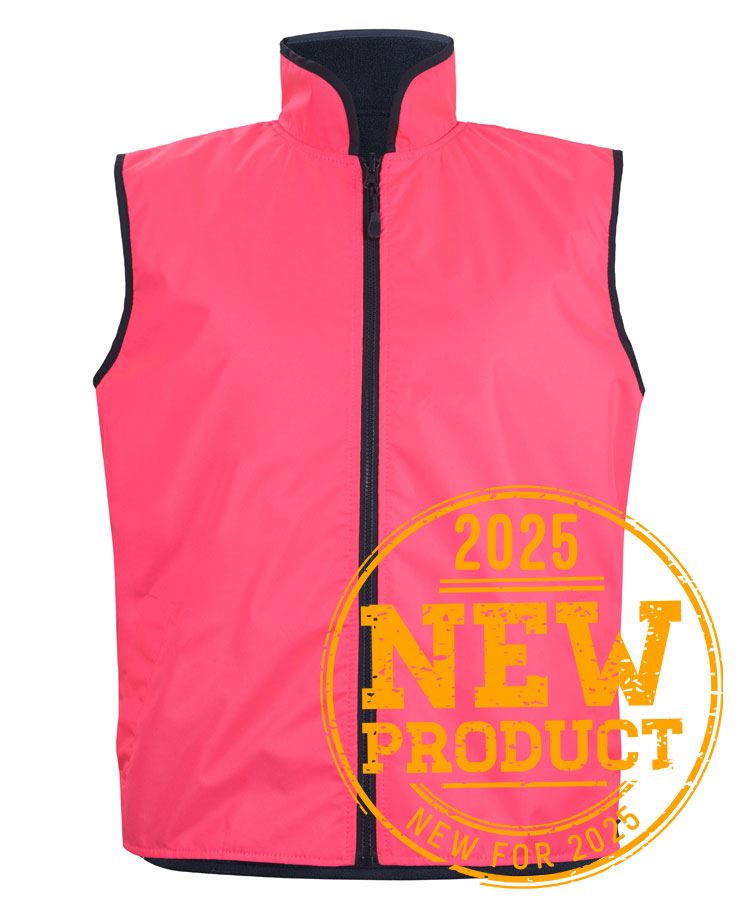 JB's HV 4602.1 Reversible Vest - Lime/Navy