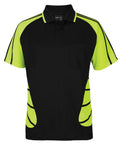 JB's Street Spider Polo - Black/Lime
