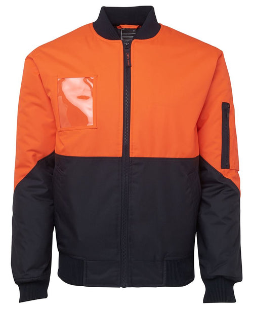 JB's Hi Vis Flying Jacket - Lime/Navy