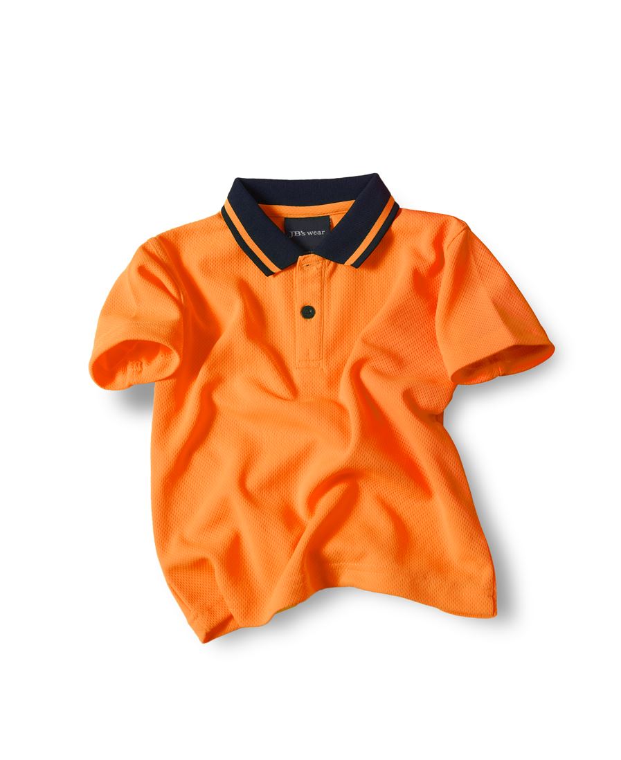 JB's Infant Non Cuff Trad Polo - Lime/Aqua