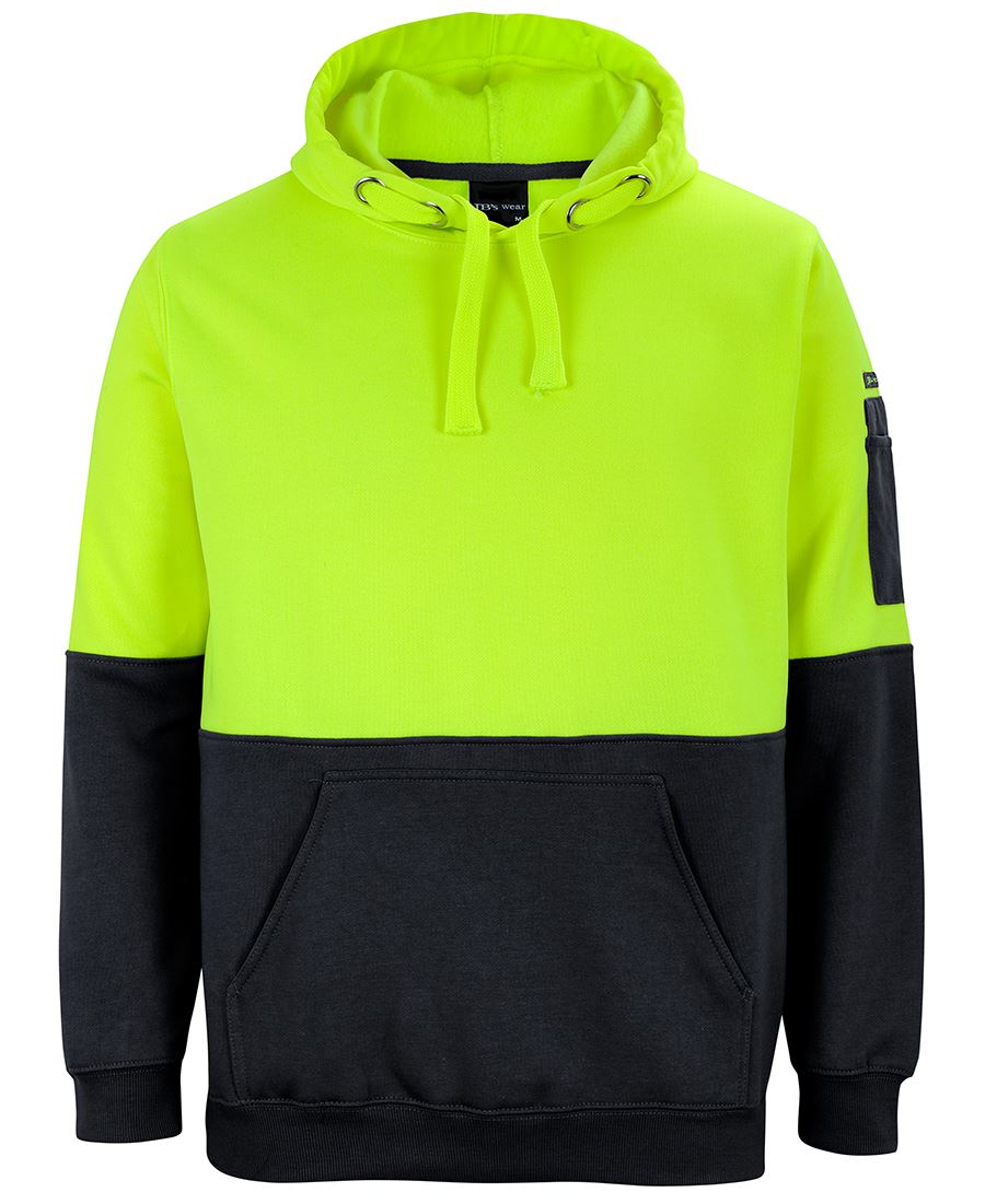 JB's HV Pull Over Hoodie - Lime/Black