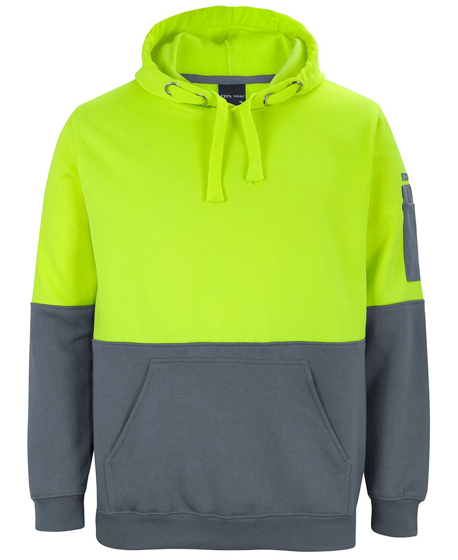 JB's HV Pull Over Hoodie - Lime/Black
