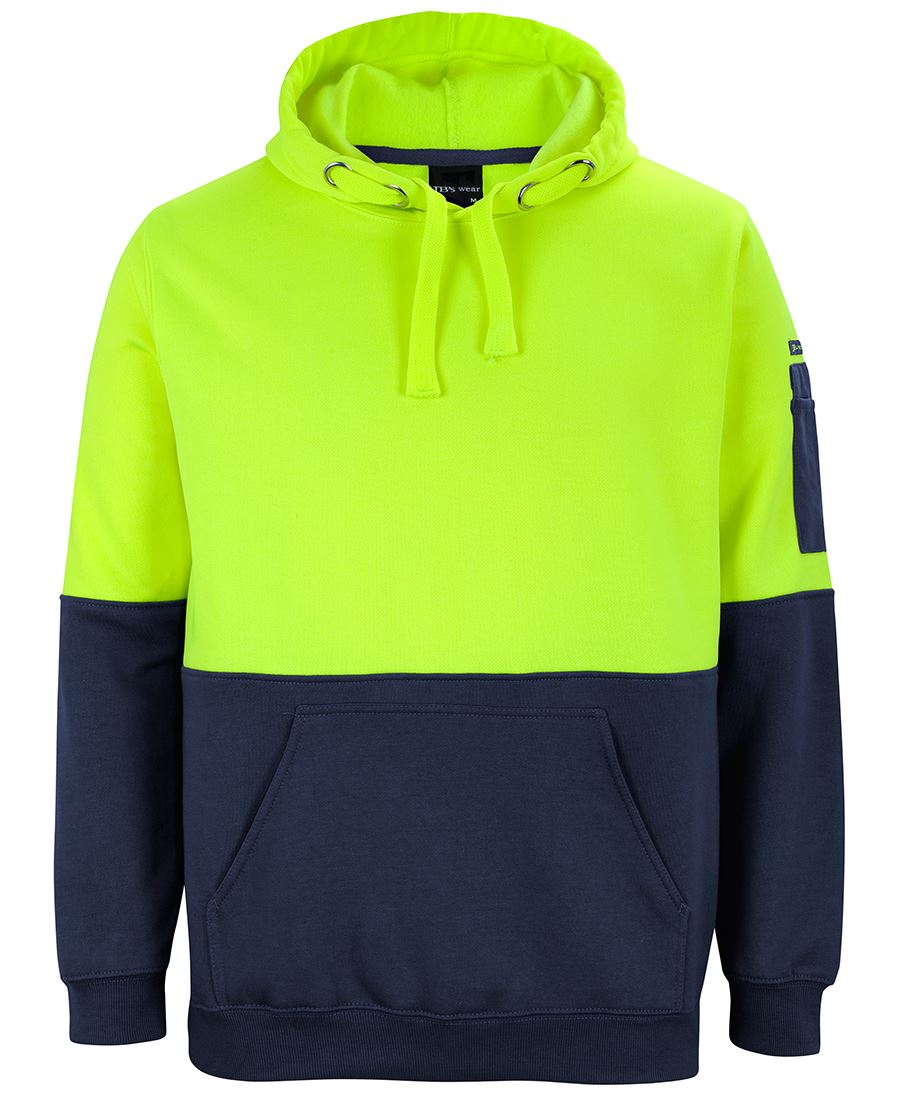 JB's HV Pull Over Hoodie - Lime/Black