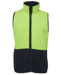 JB's HV Polar Vest - Lime/Navy