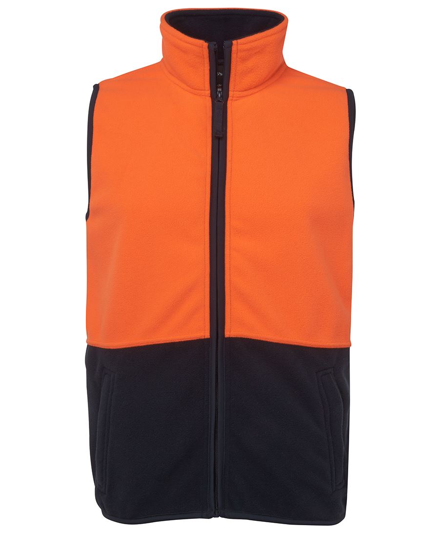 JB's HV Polar Vest - Lime/Navy