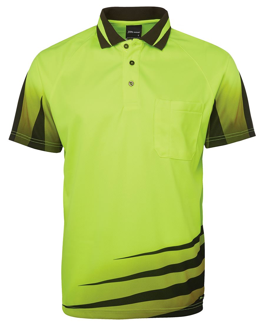 JB's HV 4602.1 Rippa Sub Polo - Lime/Black