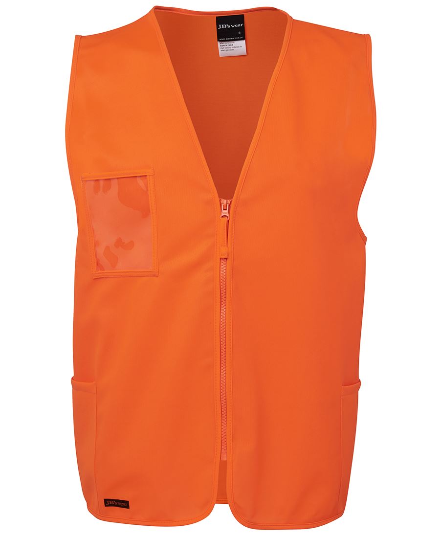 JB's HV Zip Safety Vest - Lime