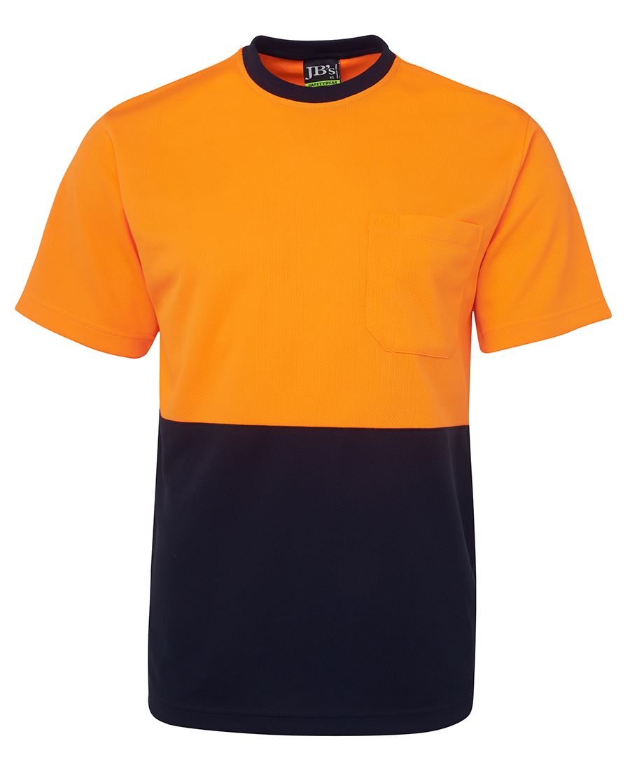 JB's HV Trad T-Shirt - Lime/Navy