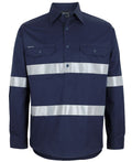 JB's Close Front L/S 150G W/Shirt Reflective Tape - Navy