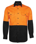 JB's HV L/S 150G Shirt - Orange/Black