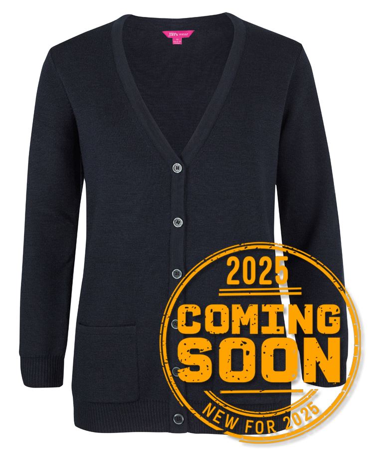 JB's Ladies Anti-Bacterial Iso 20645 Cardigan - Black