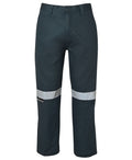 JB's M/Rised Work Trouser with Reflective Tape - Green