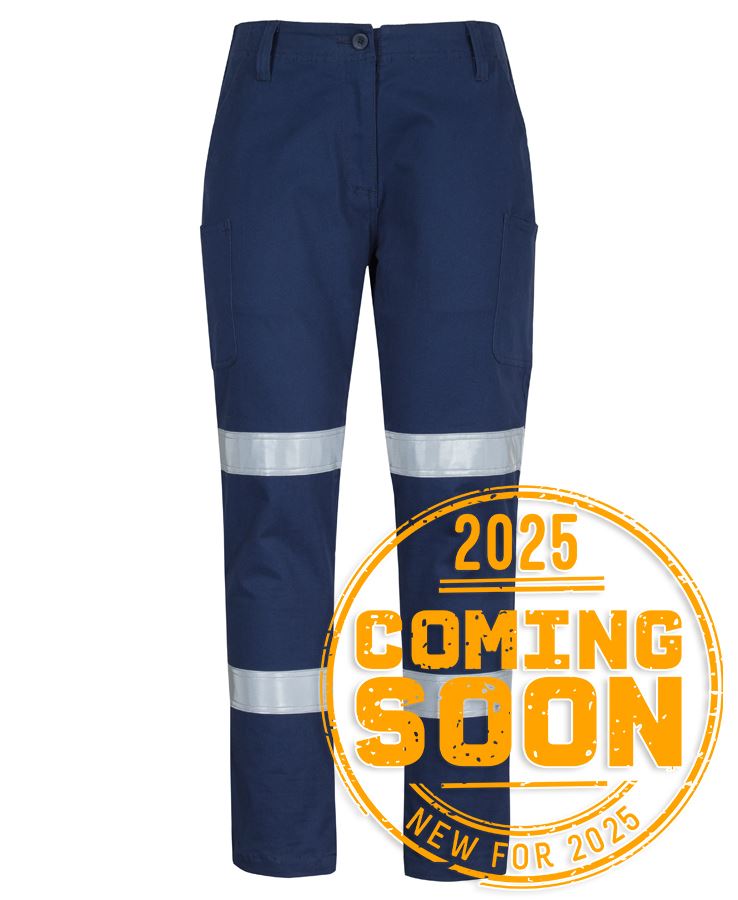 JB's Lds Multi Pkt Stretch Twill Pant with D+N Tape - Navy
