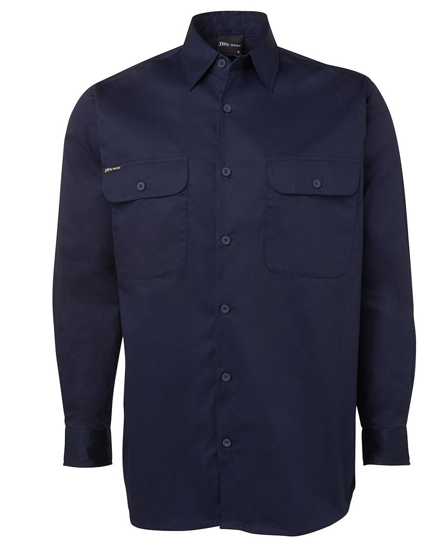 JB's L/S 150G Work Shirt - Navy